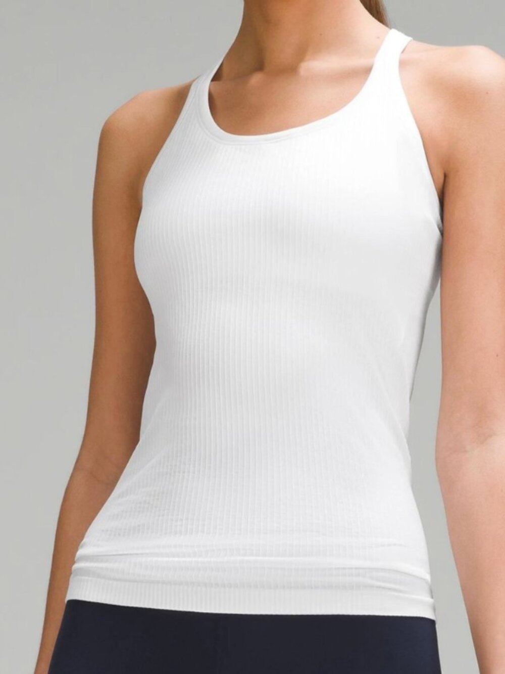 Lululemon ribbed white razor back